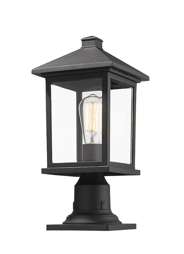 Lampe Piédestal Extérieure – Portland – Z-Lite – 531PHMR-533PM-BK