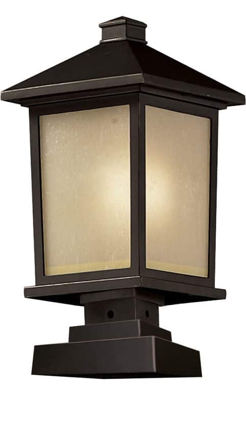 Lampe Piédestal Extérieure – Holbrook – Z-Lite – 537PHB-SQPM-ORB