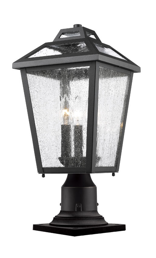 Lampe Piédestal Extérieure – Bayland – Z-Lite – 539PHMR-533PM-BK