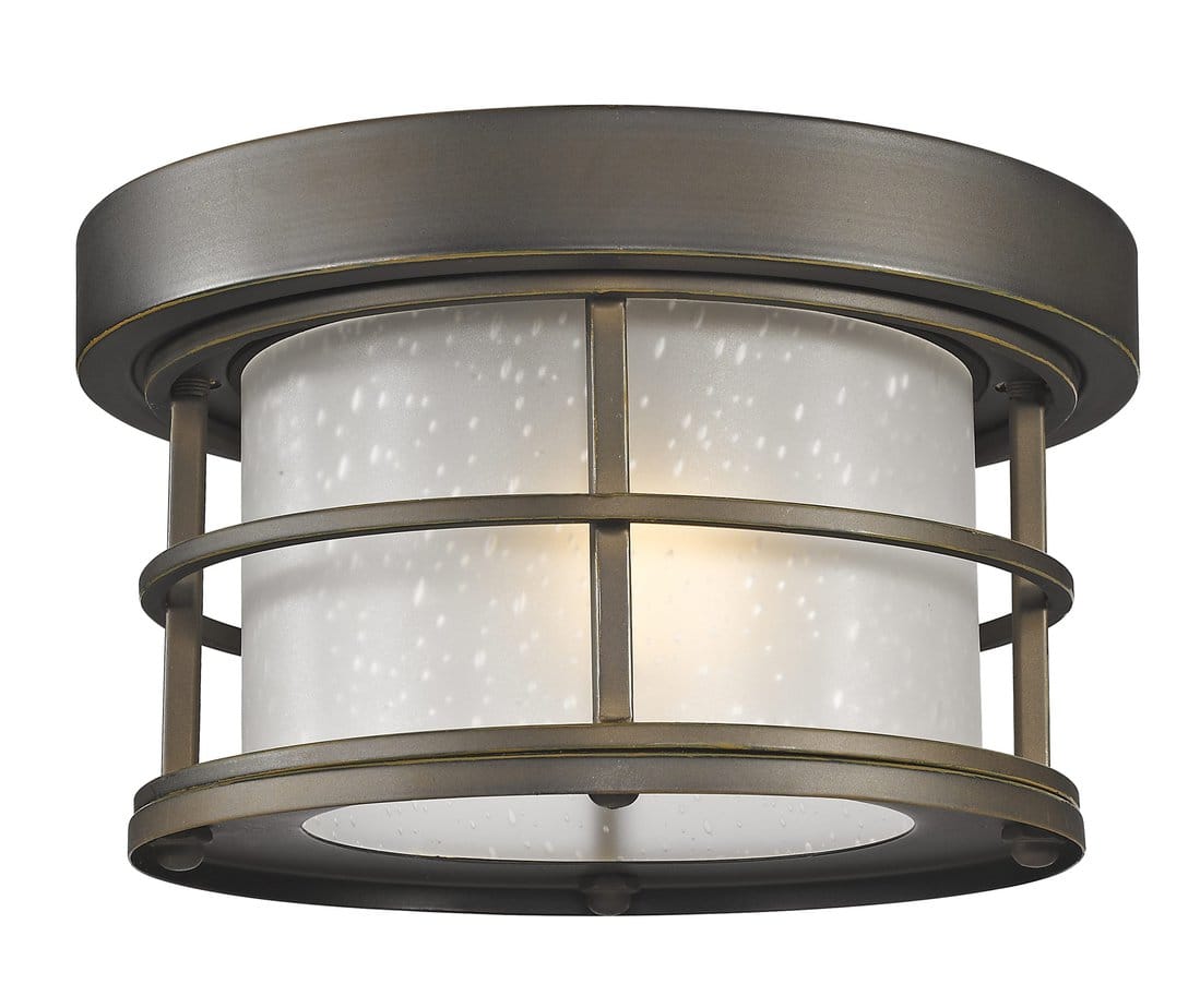 Outdoor Flush Ceiling Mount Fixture – Exterior Additions – Z-lite – 556F-ORB