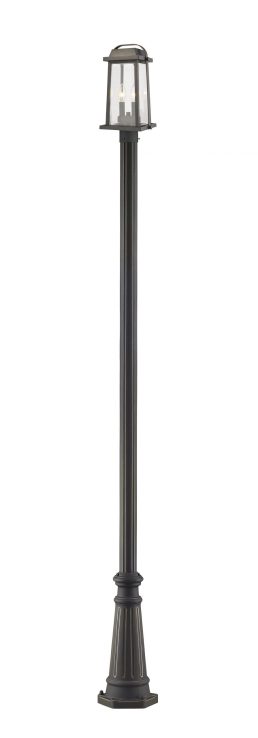 Outdoor Post Mounted Fixture – Millworks – Z-lite – 574PHMR-519P-ORB